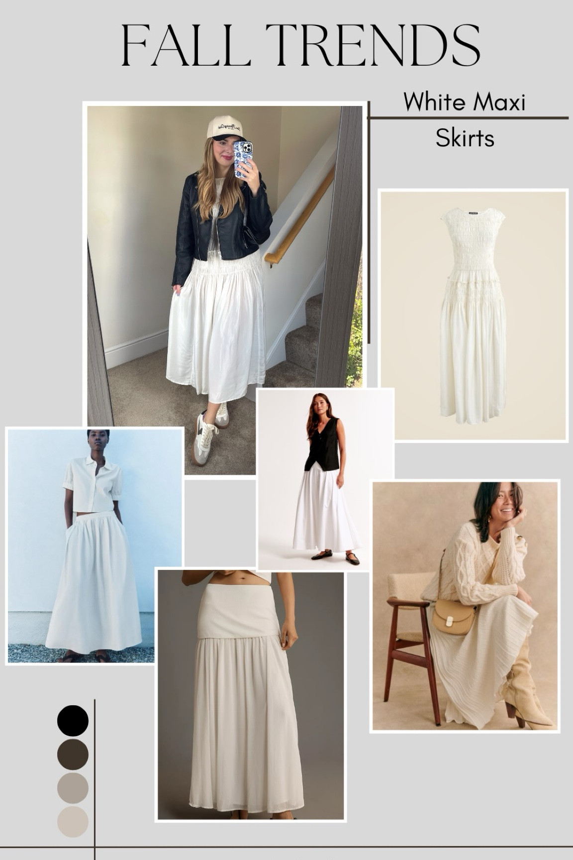 White maxi skirt fall trend! 

#LTKWorkwear #LTKStyleTip #LTKFallSale