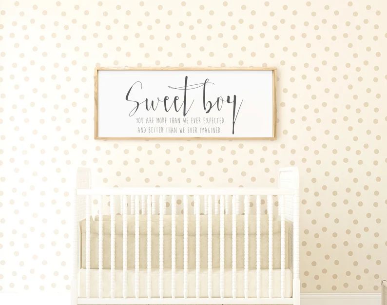 Sweet Boy Wood Sign Nursery Decor Little Boys Room Boys | Etsy | Etsy (US)