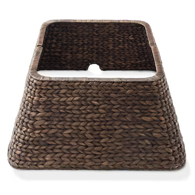 Casafield 22-in Water Hyacinth Christmas Tree Collar - Square Base - Natural | Lowe's
