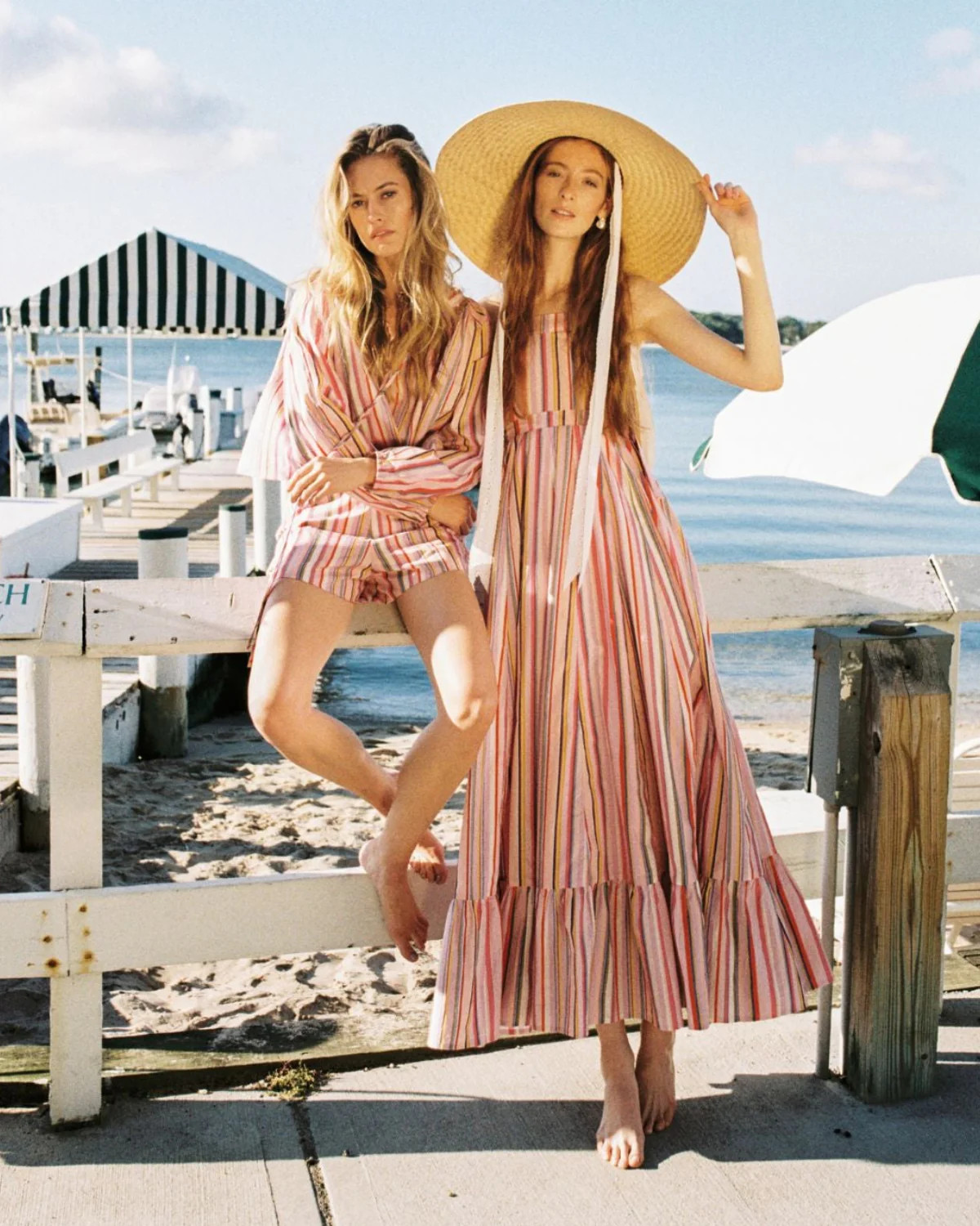Georgia Dress in Multi Stripe | Louise New York