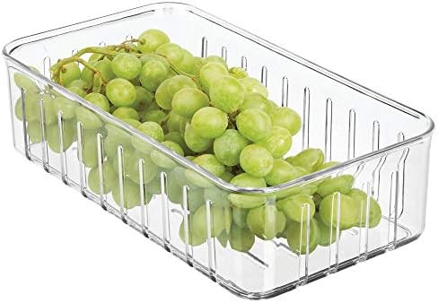 mDesign Plastic Kitchen Refrigerator Produce Storage Organizer Bin with Open Vents for Air Circul... | Amazon (US)