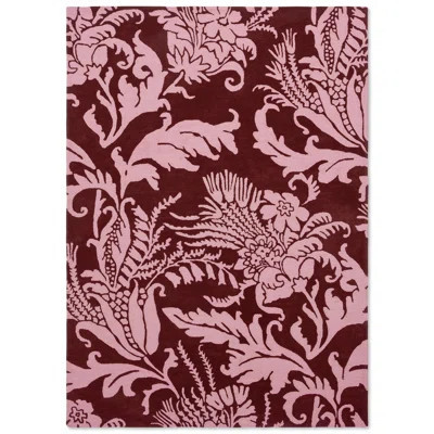 Floral Handmade Tufted Wool Area Rug in Pink/Purple | Wayfair North America