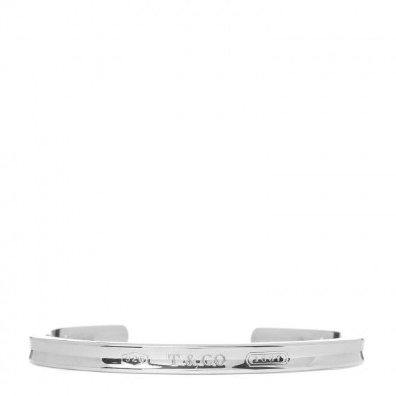 TIFFANY Sterling Silver Narrow 1837 Cuff Bracelet | Fashionphile