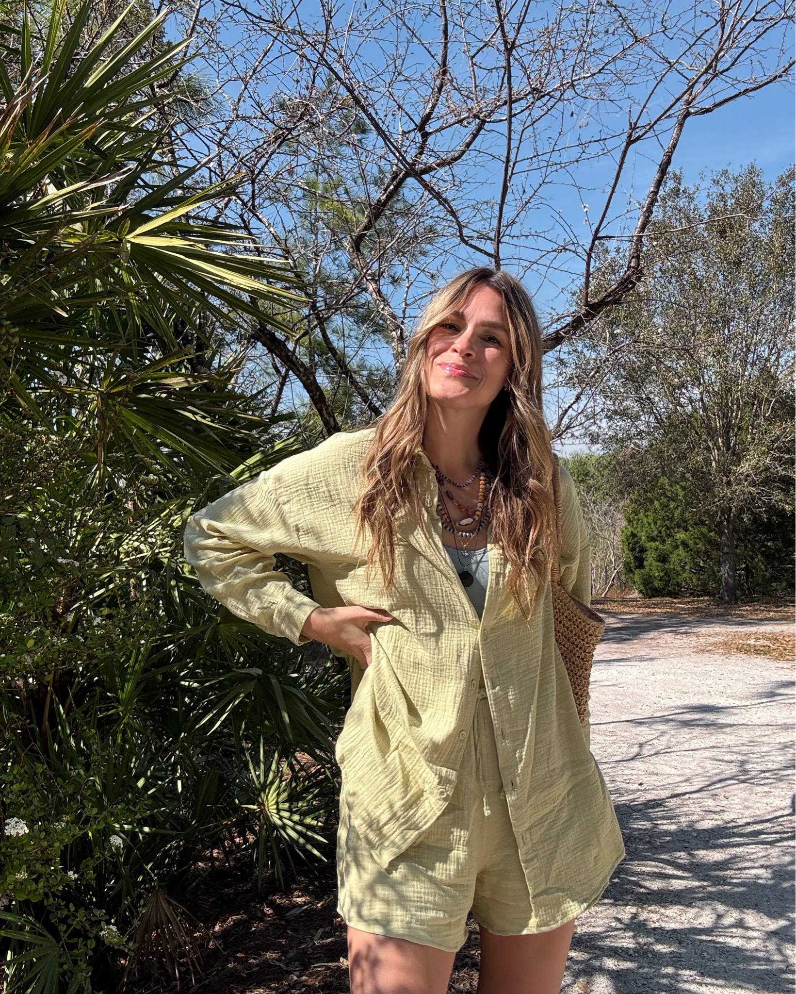 Matching set so cute for a spring outfit idea and even Summer for a cover up! Comes in multiple colors too!

#LTKOver40 #LTKootd #LTKTall