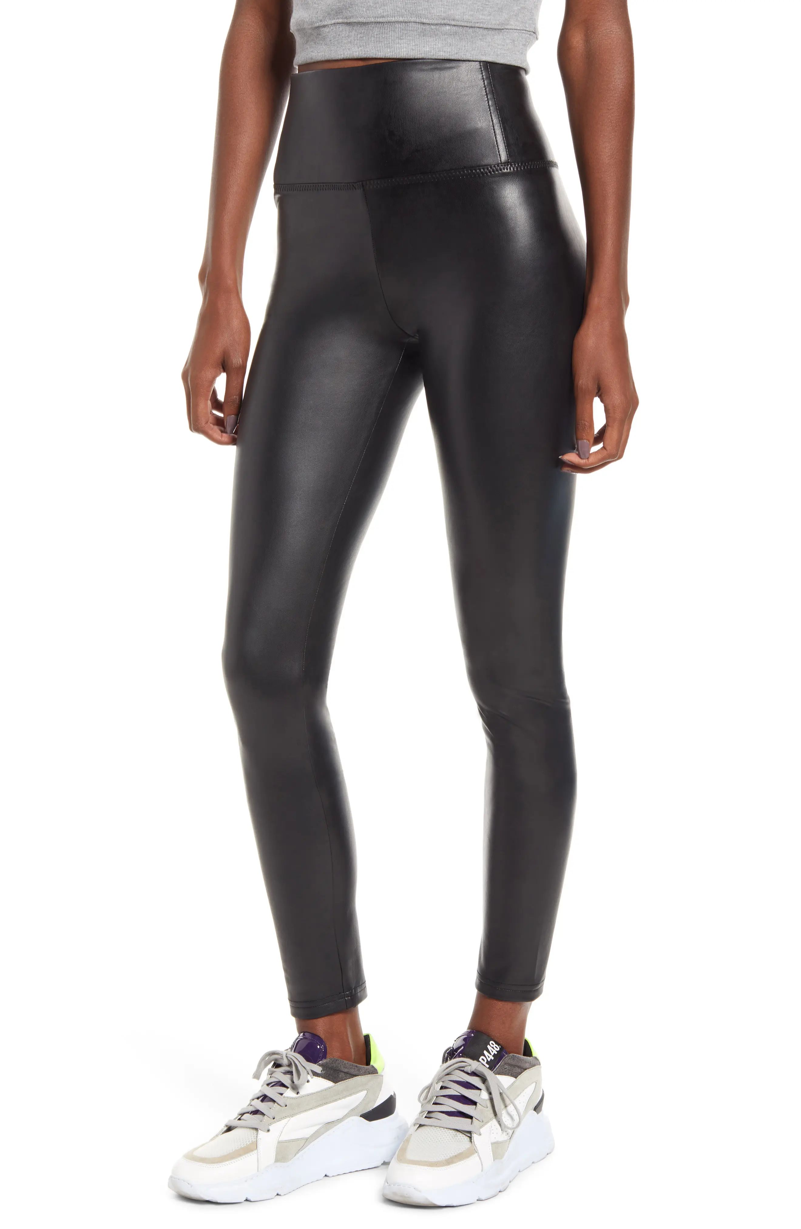 Women's Bp. Faux Leather Leggings, Size Medium - Black | Nordstrom