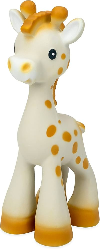Nuby Jackie The Giraffe Super Soft Teether Toy with Squeaker, 100% Natural Rubber | Amazon (US)