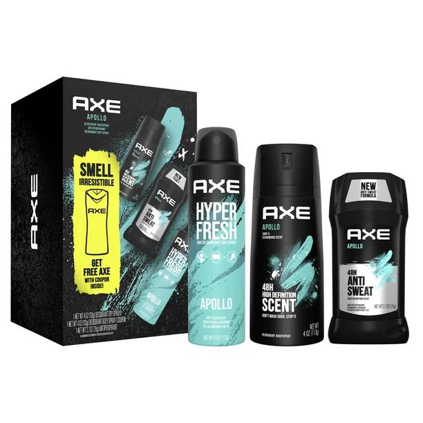 ($22 VALUE) AXE Men's Apollo Deodorant Gift Pack , 3 Pack - Walmart.com | Walmart (US)