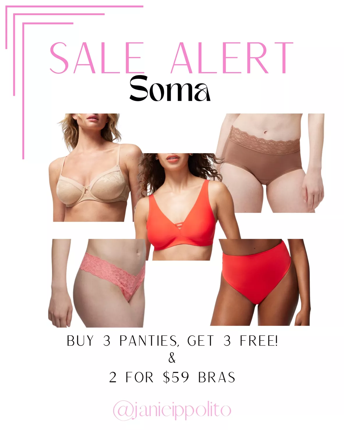 Soma Intimates: BUY 3, GET 3 FREE PANTIES ENDS TODAY!