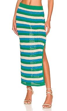 Dodo Bar Or June Skirt in Turquoise & Green Combo from Revolve.com | Revolve Clothing (Global)