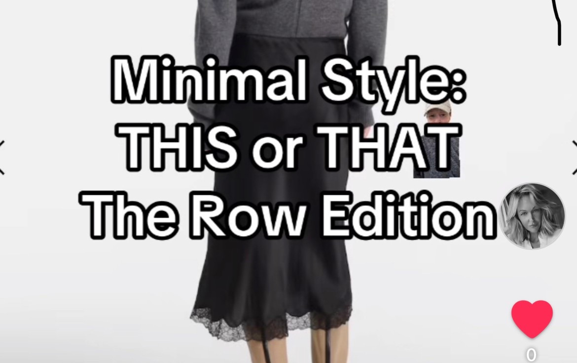 TikTok The Row this or that similar less expensive fave pieces!