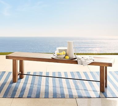 Abbott FSC® Acacia Dining Bench, Brown | Pottery Barn (US)