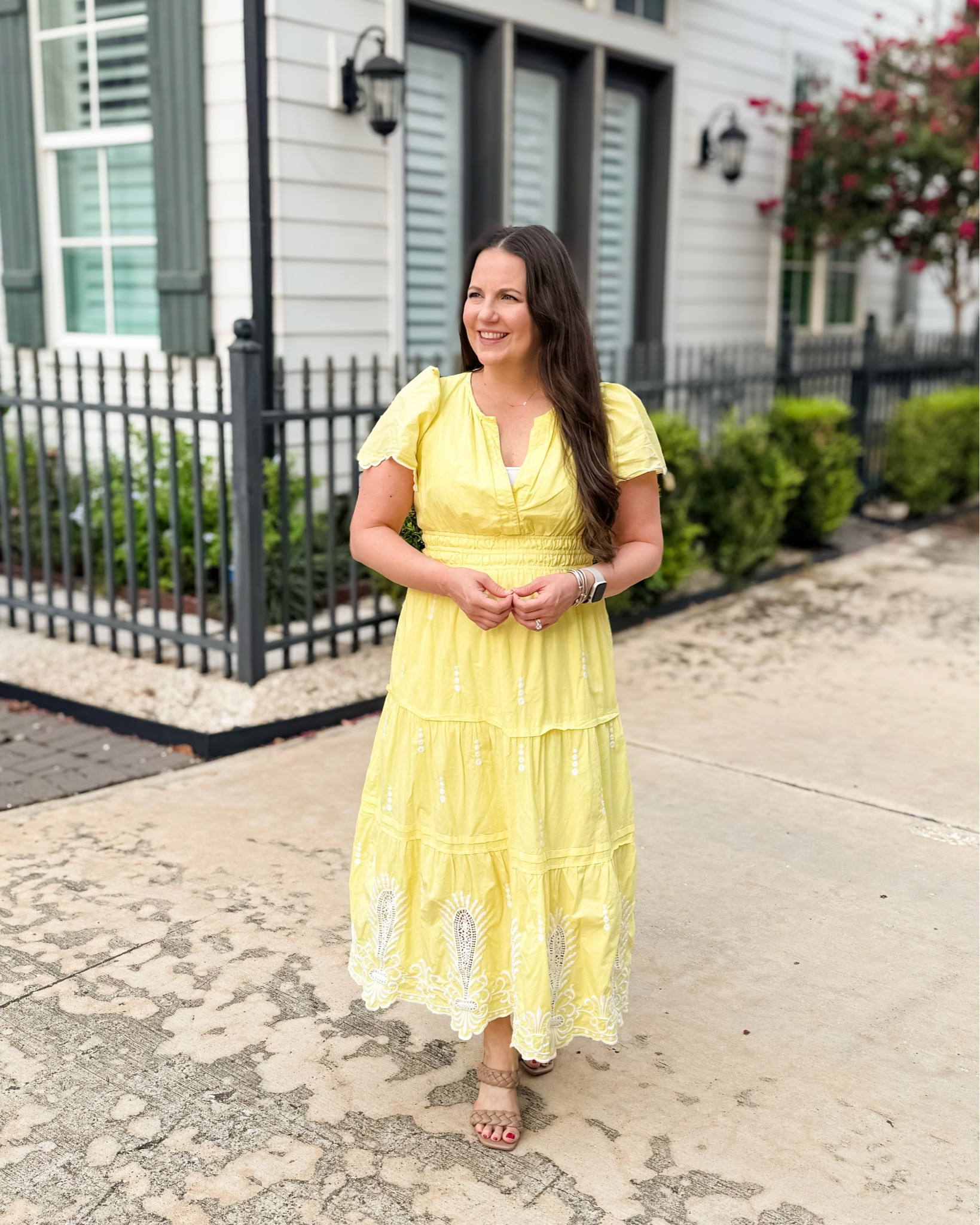 This yellow and white embroidered maxi dress is one of those effortless pieces you’ll reach for all season long. The flattering silhouette, short sleeves, and beautiful embroidered details make it perfect as a wedding guest dress for summer, while still being versatile enough for everyday wear. Style it with sandals for weekend outings or dress it up with heels and statement earrings for special occasions. It’s also a great option for teacher outfits, polished workwear, and anyone looking to refresh their collection of classic summer dresses with a timeless, feminine piece.

#LTKSeasonal #LTKOver40 #LTKWorkwear