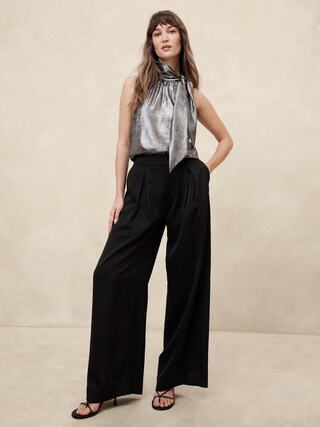 Halter Tie-Neck Blouse | Banana Republic Factory