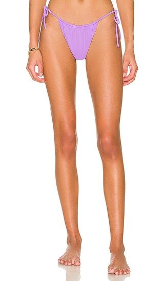 Reversible Marley Bikini Bottom in Lilac Rib & Matte Lilac | Revolve Clothing (Global)