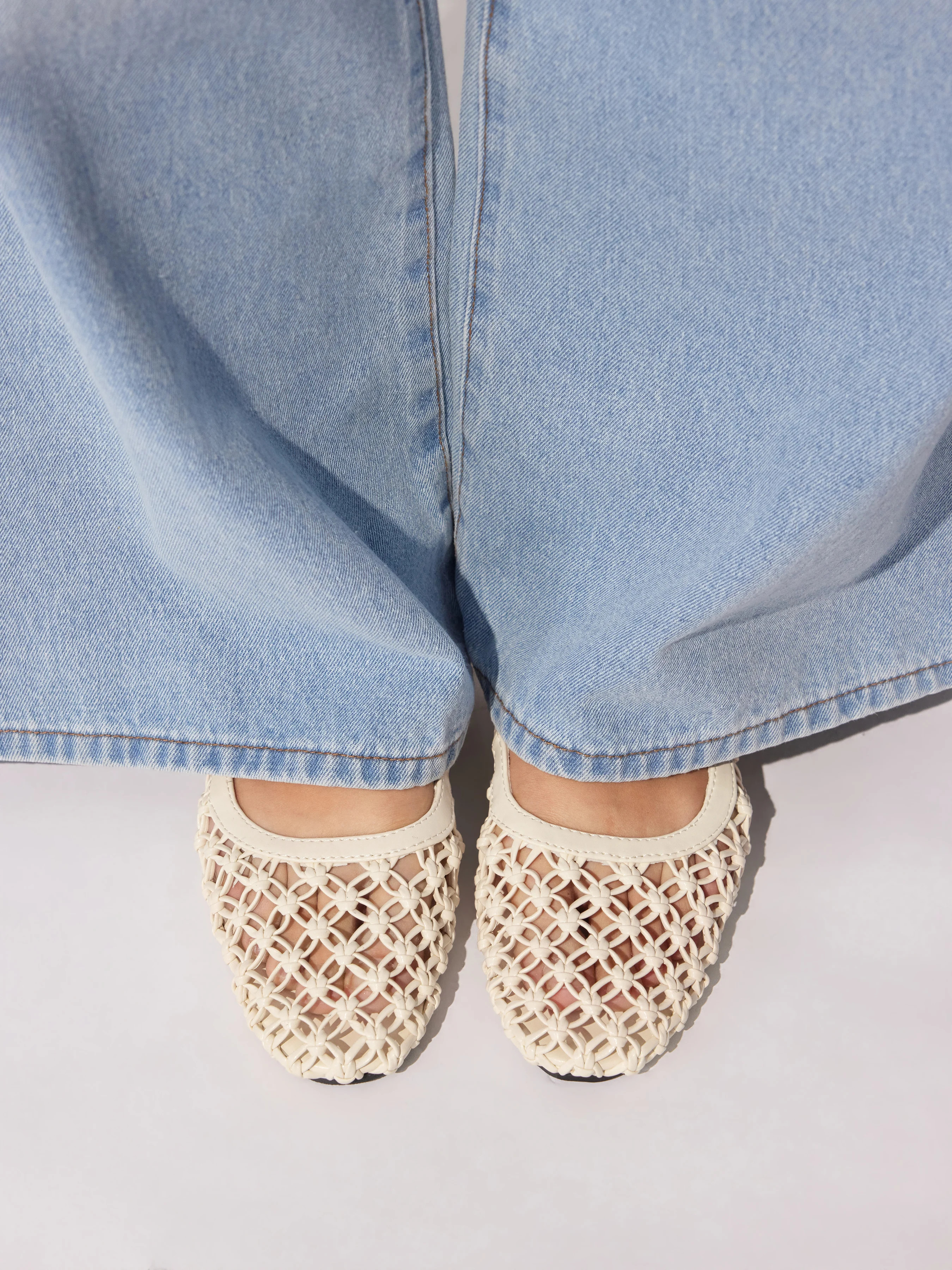 WOVEN SLINGBACK FLATS | Cider