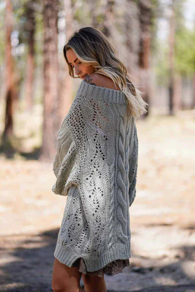 Golden Hour Bubble Sleeve Sweater Dress - Sage | Three Bird Nest