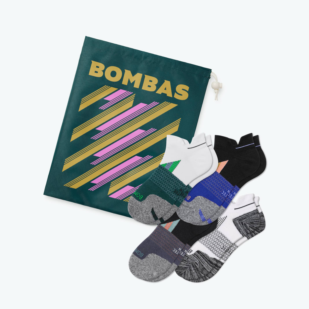 Men's Running Ankle Sock 4-Pack Gift Bag | Bombas Socks