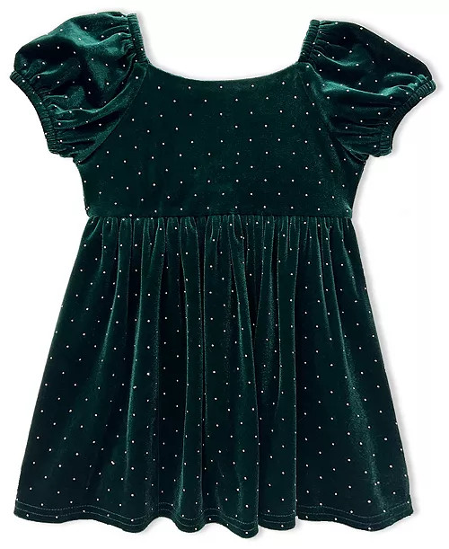 Baby Girls' Stretch Velvet Dress | Macy's