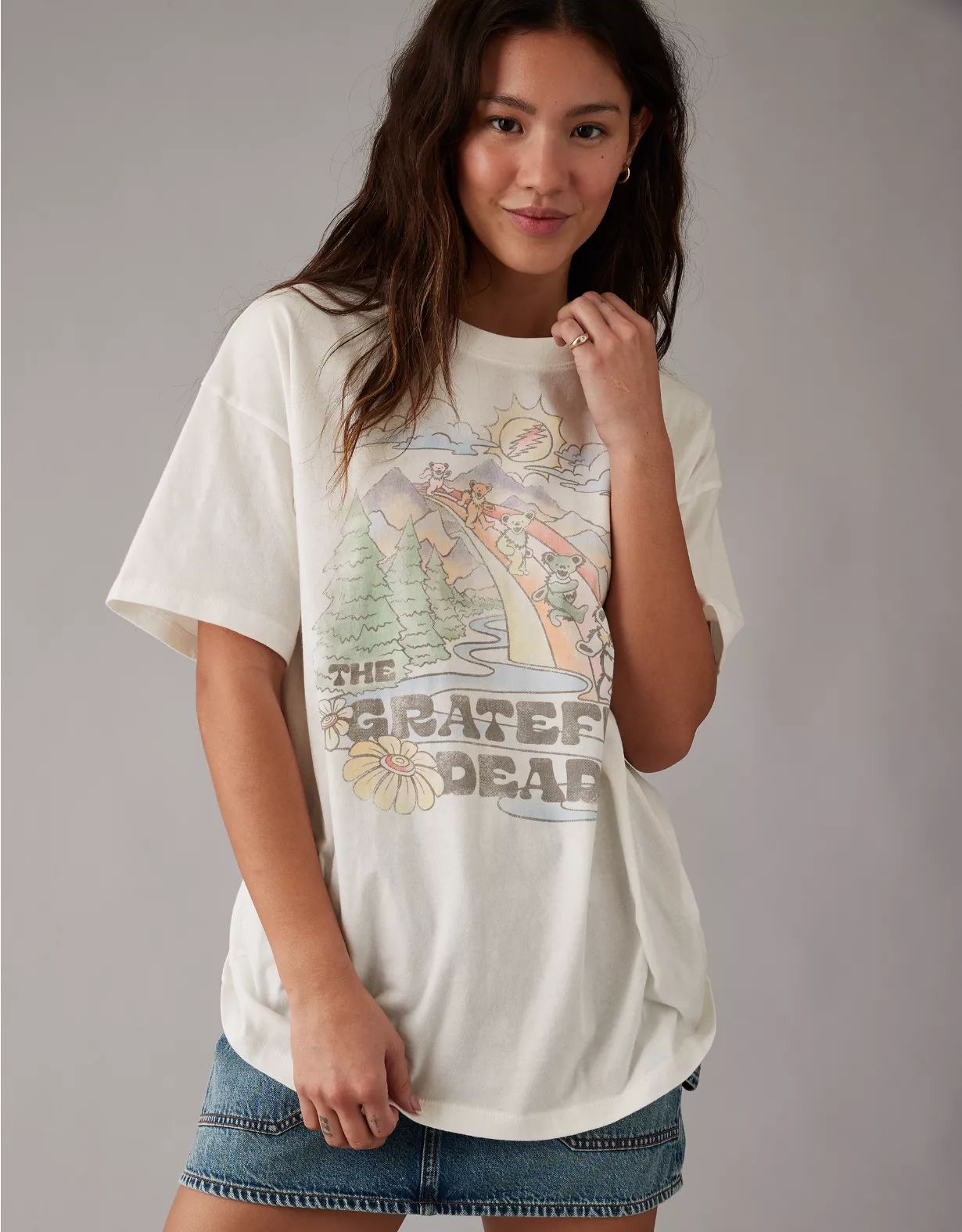 AE Oversized Grateful Dead Graphic T-Shirt | American Eagle Outfitters (US & CA)