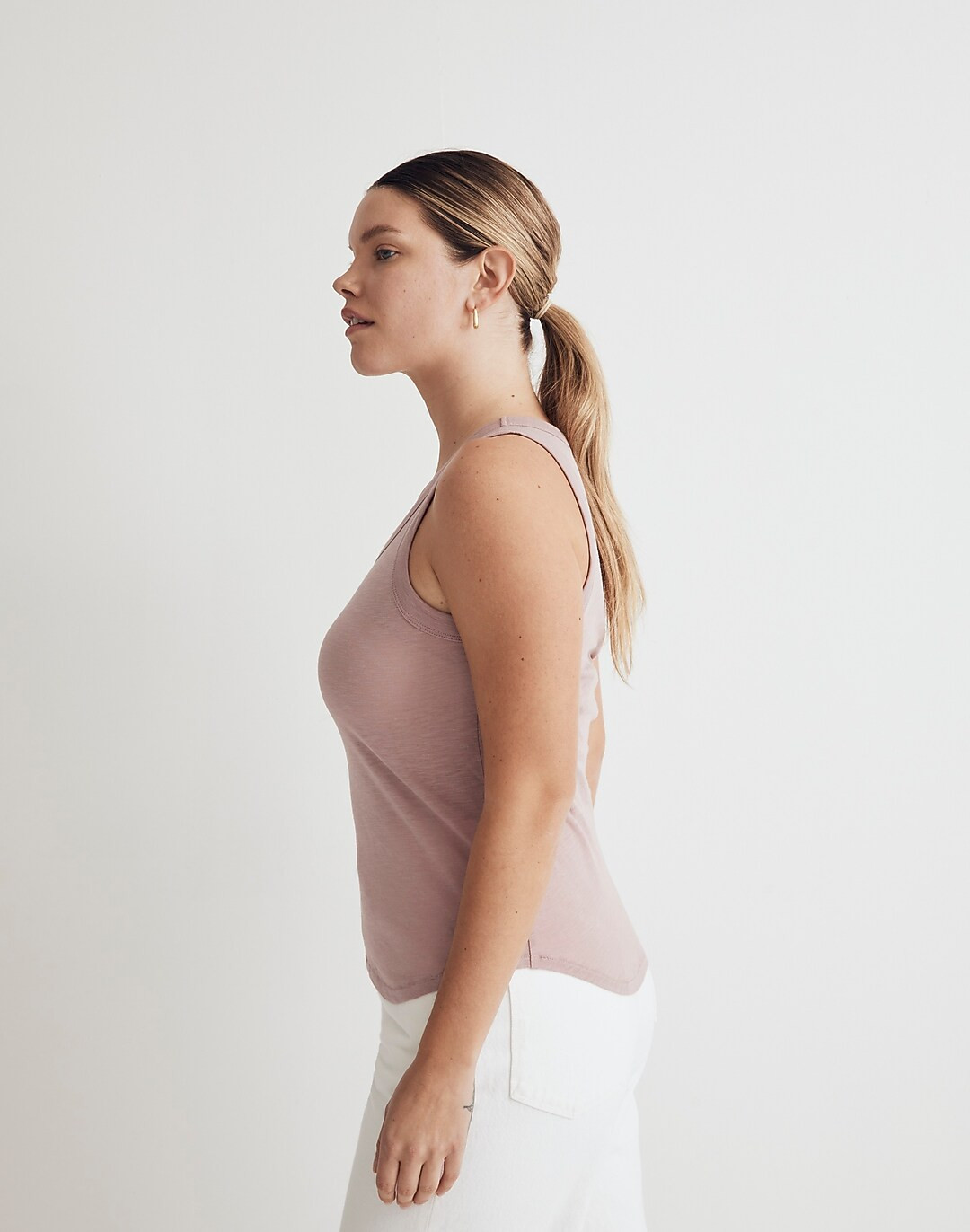 Whisper Cotton Scoopneck Tank Top | Madewell