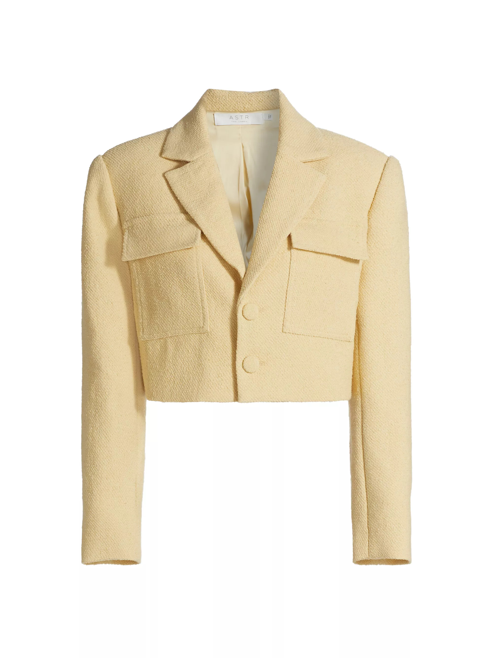 Emery Cropped Stretch Wool Jacket | Saks Fifth Avenue