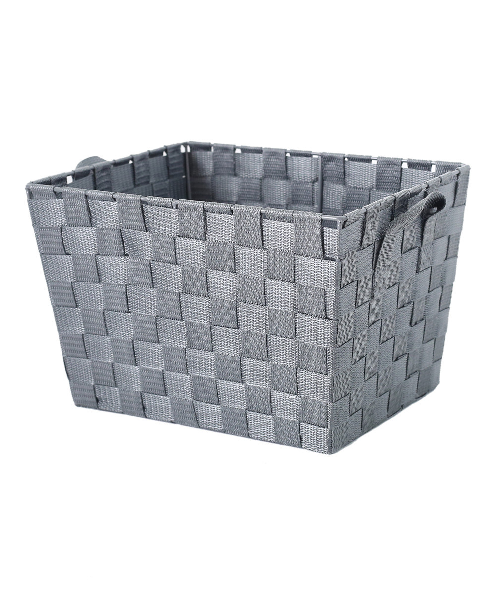 Storage Solutions Baskets Grey - Gray Woven-Strap 8'' Basket | Zulily