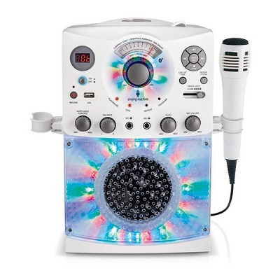 Singing Machine Bluetooth Karaoke System with LED Disco Lights CD+G USB and Microphone Karaoke Machine | Target