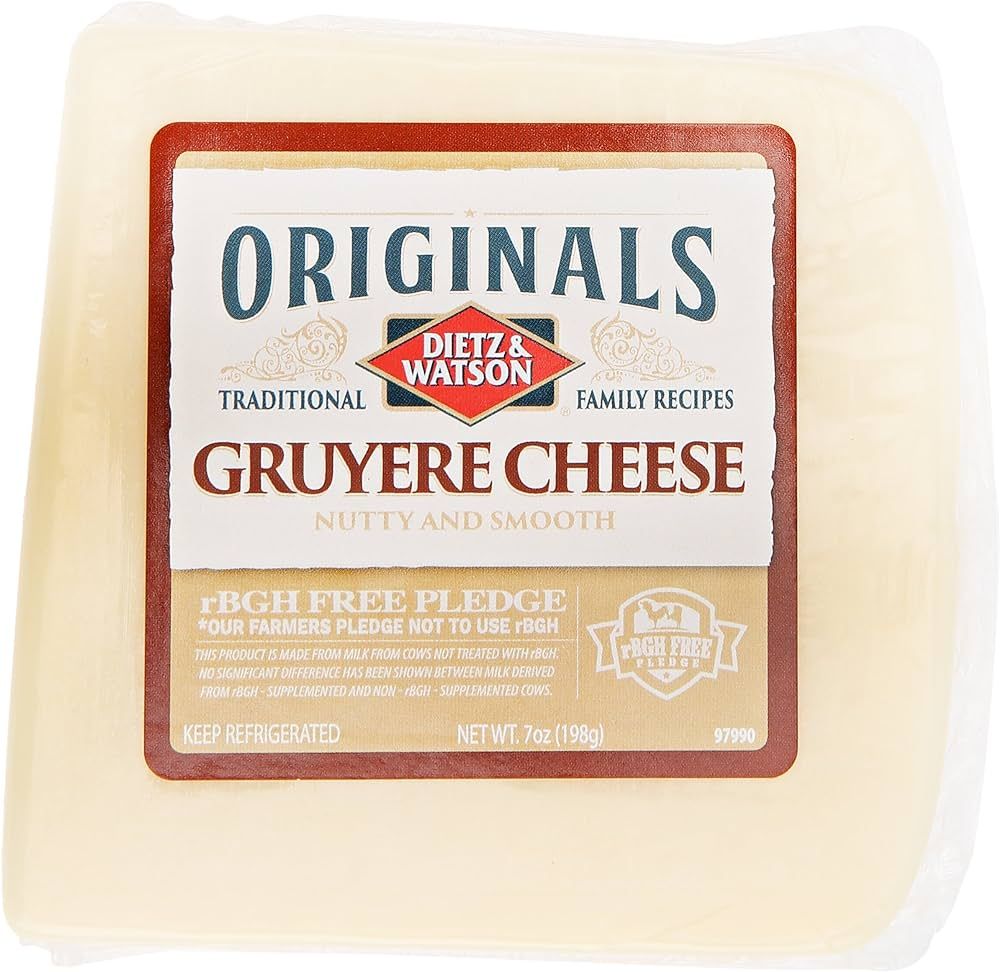 Dietz & Watson Originals German Gruyere Cheese Block, 7 oz. | Amazon (US)