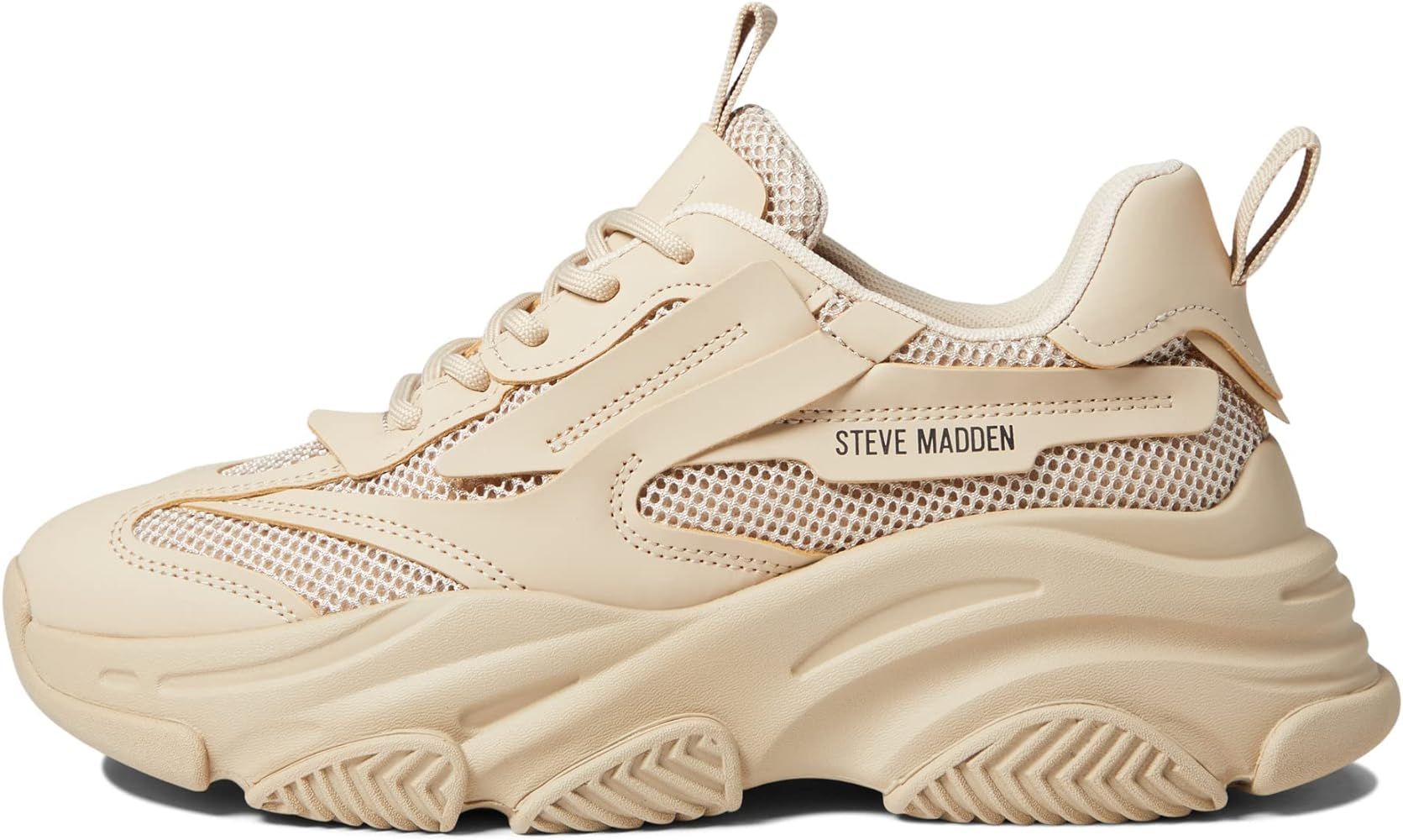 Steve Madden Women's Possesion Sneaker, Tan, 5.5 | Amazon (US)
