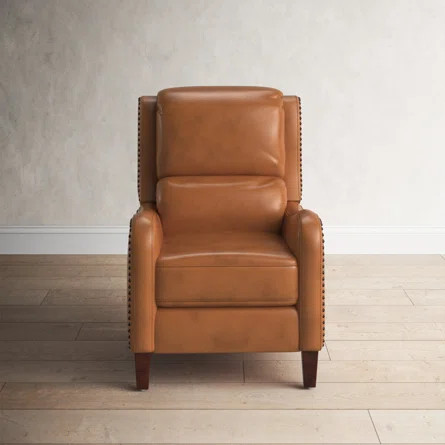 Birch Lane™ 28.75" Wide Genuine Leather Manual Club Recliner | Wayfair | Wayfair North America