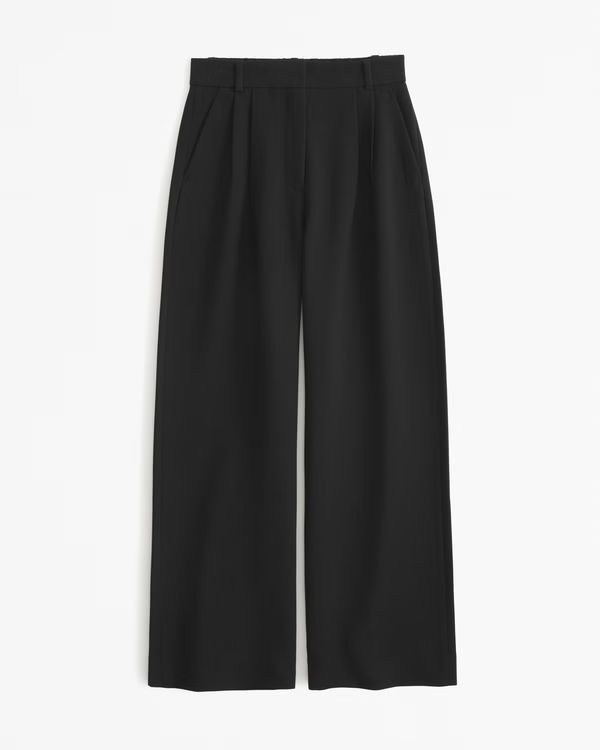Women's A&F Sloane Tailored Cropped Pant | Women's Bottoms | Abercrombie.com | Abercrombie & Fitch (US)