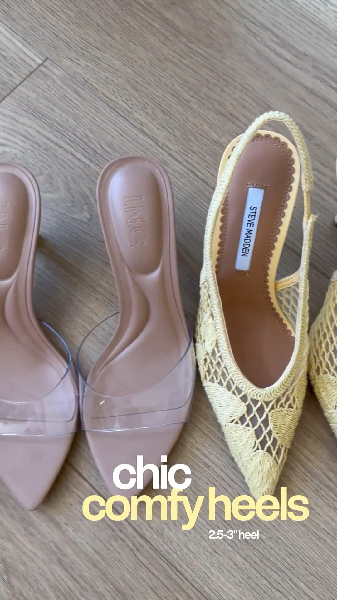 Omg the most chic comfy heels!!! ✨🤯💗
They’re all 2.5-3” heels 

All from @Macys and ALL ON SALE 👀

#LTKootd #LTKSaleAlert #LTKMothersDay