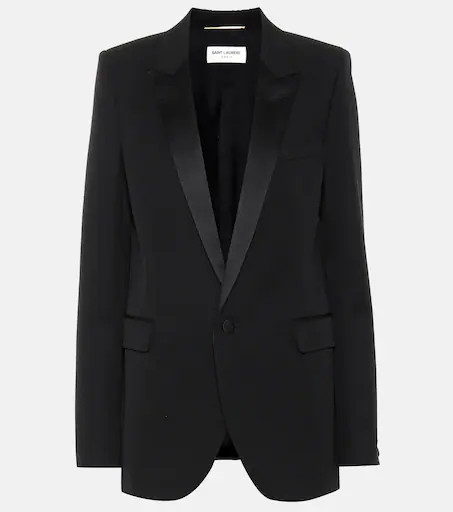 Saint Laurent Blazer en laine vierge | Mytheresa (FR)