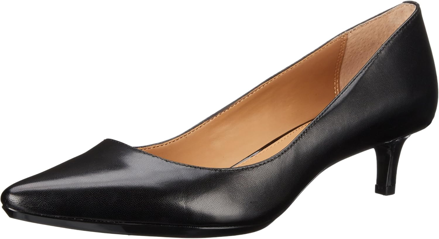Calvin Klein Women's Gabrianna Pump, Pewter Leather, 5 | Amazon (US)
