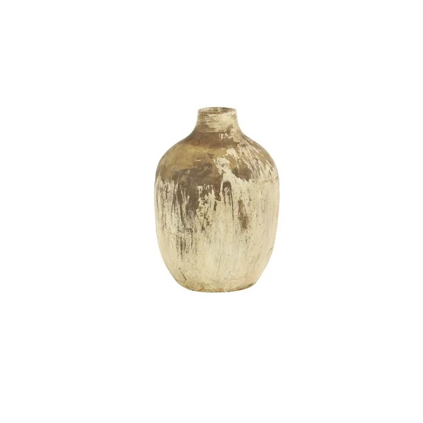 DecMode 7"W, 10"H Terracotta Farmhouse Vase, Beige, 1 - Piece - Walmart.com | Walmart (US)