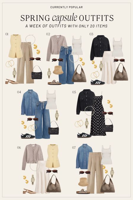 Spring Capsule Wardrobe with 20 items

#LTKSeasonal #LTKfindsunder100 #LTKstyletip