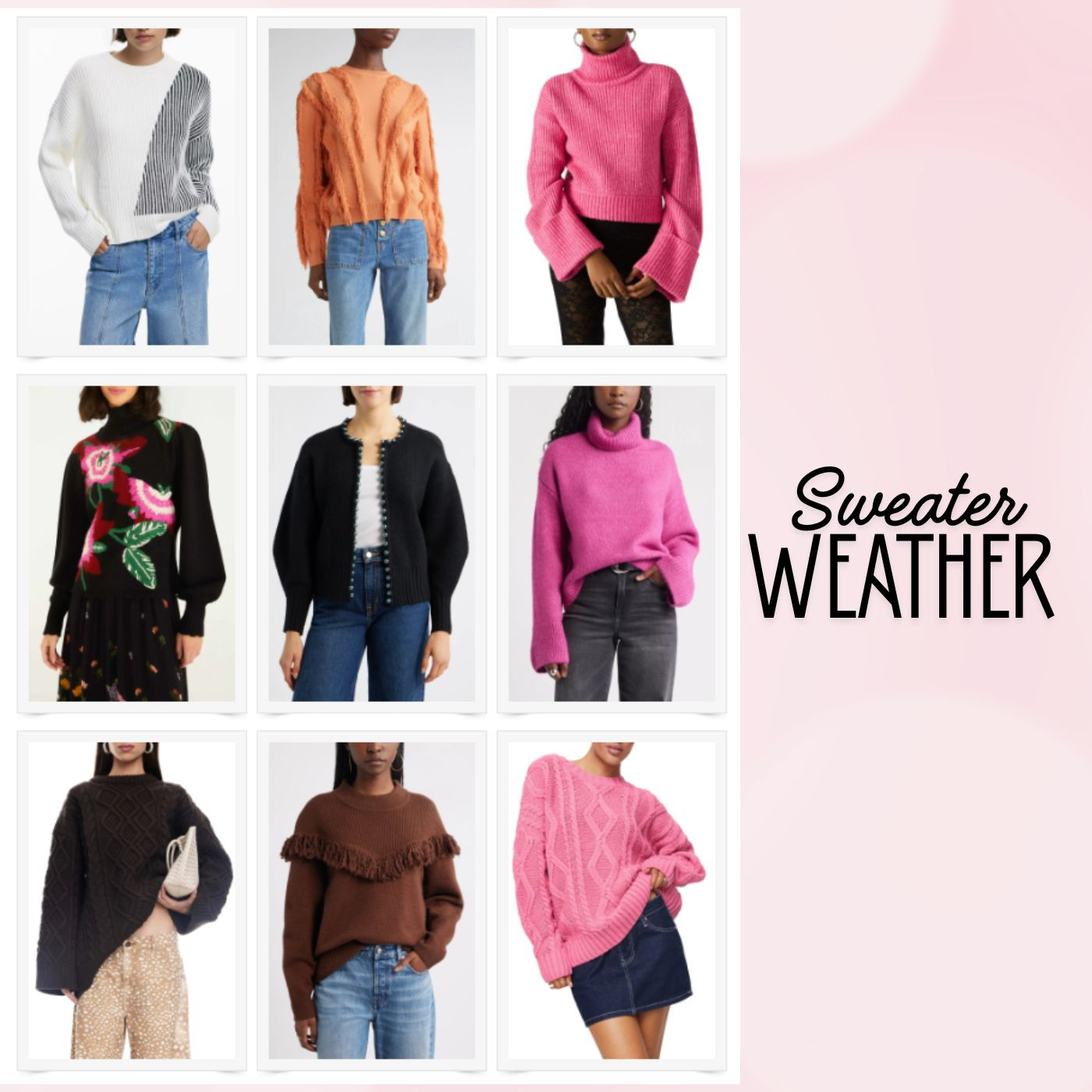 cute and cozy sweaters! 

 #LTKHoliday #LTKootd #LTKMidsize