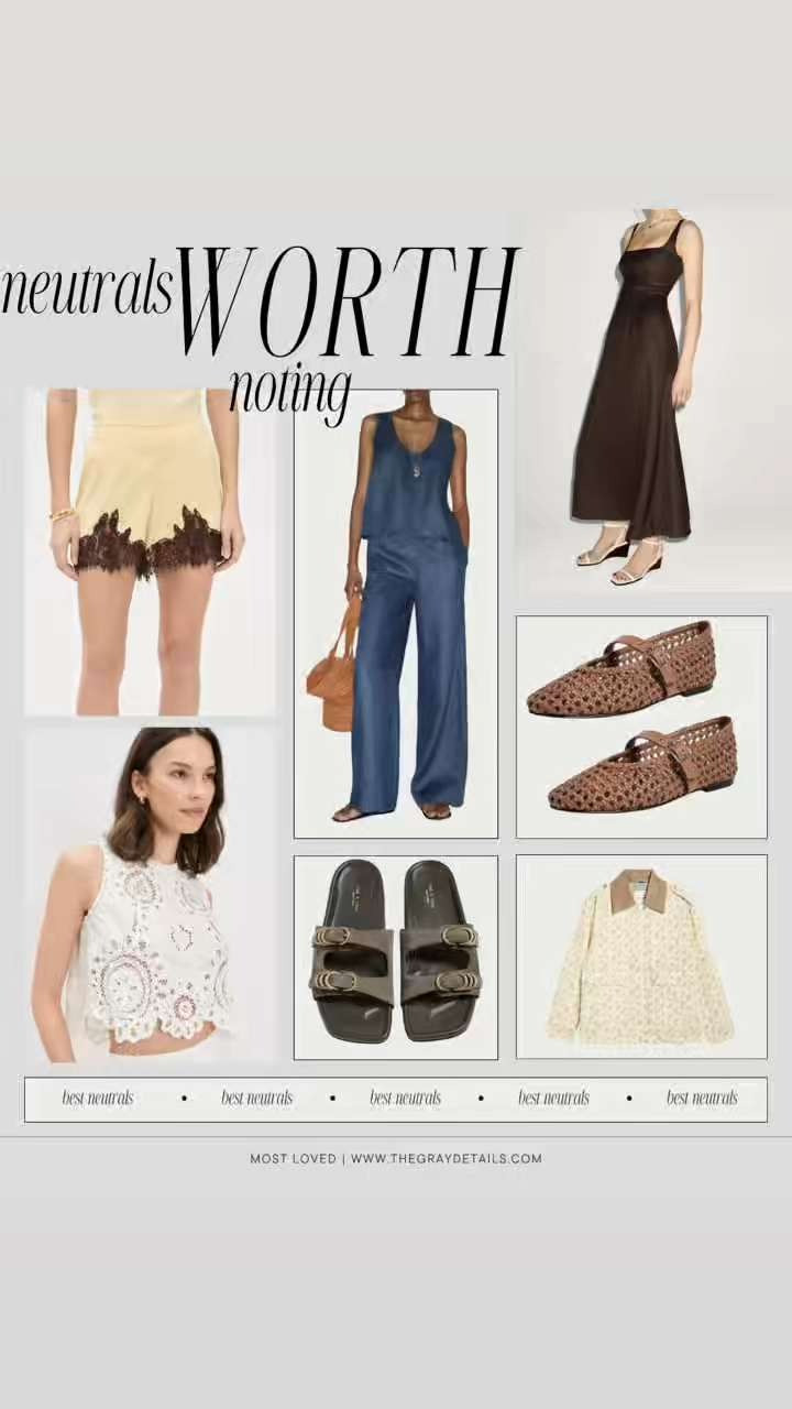 A roundup of neutrals worth noting that are perfect as we head into spring and summer. From butter yellow lace shorts, to linen sets, chic ballet flats, and more!  

 #LTKgrwm #LTKootd #LTKWorkwear