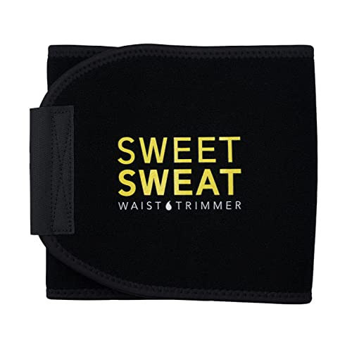 Sweet Sweat Waist Trimmer for Women and Men - Sweat Band Waist Trainer Belt for High Intensity Training and Gym Workouts, 5 Adjustable Sizes | Amazon (US)