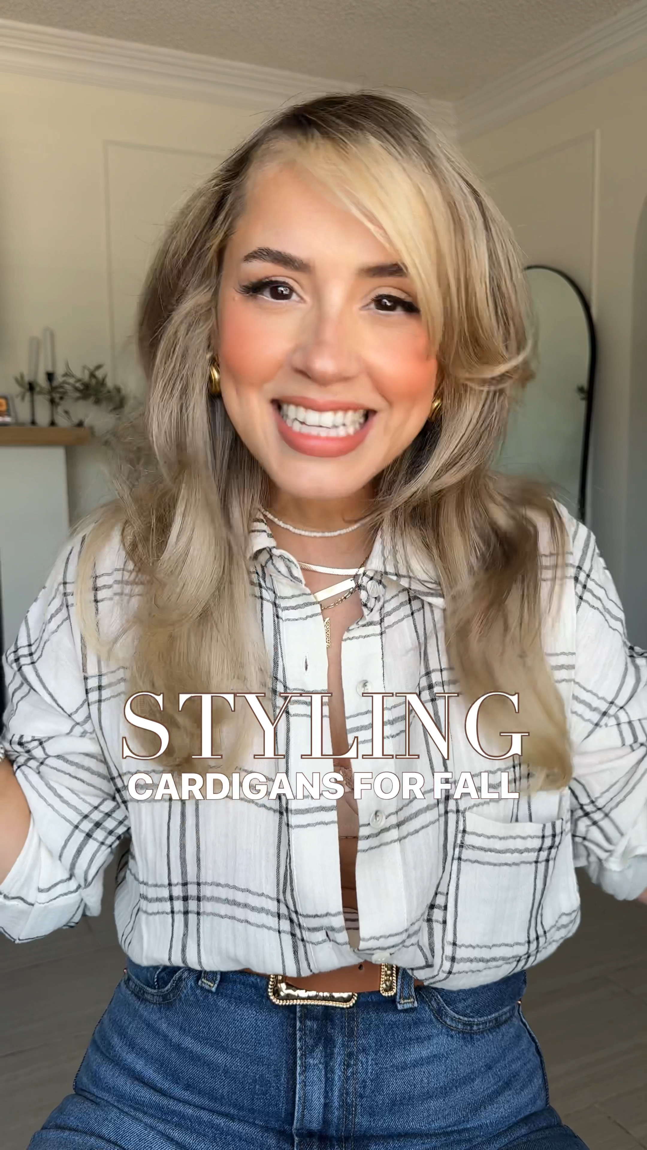 How I style my cardigans for the fall season 🤎🙂‍↔️✨

✔️Look 1: size 27R in black rib cage white leg Levi's jeans | small in the Suksees bodysuit | Small in the Shein long cardigan

✔️Look 2: exact navy skirt is from H&M, but I cannot find it online for the life of me! I linked an even better one from Abercrombie (the image shows it in khaki, but they also have it in navy). | the cardigan is from dynamite clothing, and I'm wearing a size small.

✔️Look 3: wearing Levi's 94 baggy in a size 29 (if you want to achieve this baggy look, you have to go up to the three sizes); I went up 2 sizes. | cardigan is from dynamite clothing in XS

✔️Look 4: i'm wearing the Levi's ribcage wide leg jeans in the size 27R | plaid button up is in a size medium | the black cardigan is from target and I'm wearing a small. 

✔️Look 5: pencil skirt is from target and it's amazing quality, has compression and it's not see-through! The cropped cardigan is from dynamite clothing in a XS. 

✔️Look 6: satin Maxi skirt is from Amazon. I'm wearing a size small. | long cardigan is from Shein (you're gonna want this cardigan in multiple colors). 

‼️ let me know in the comments if I'm missing any products! 

#LTKU #LTKStyleTip #LTKSeasonal