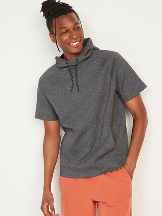 Dynamic Fleece Short-Sleeve Pullover Hoodie for Men | Old Navy (US)