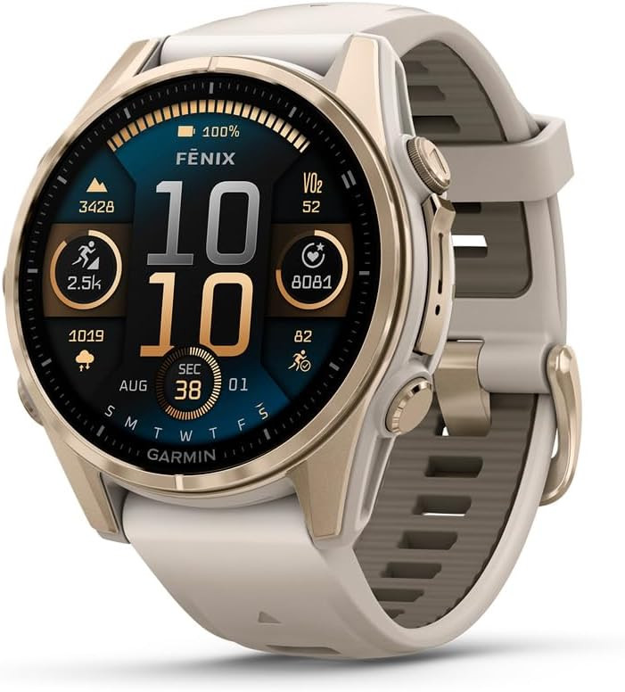 Garmin fēnix® 8 – 43mm, AMOLED, Sapphire, Premium Multisport GPS Smartwatch, Long-Lasting Bat... | Amazon (US)