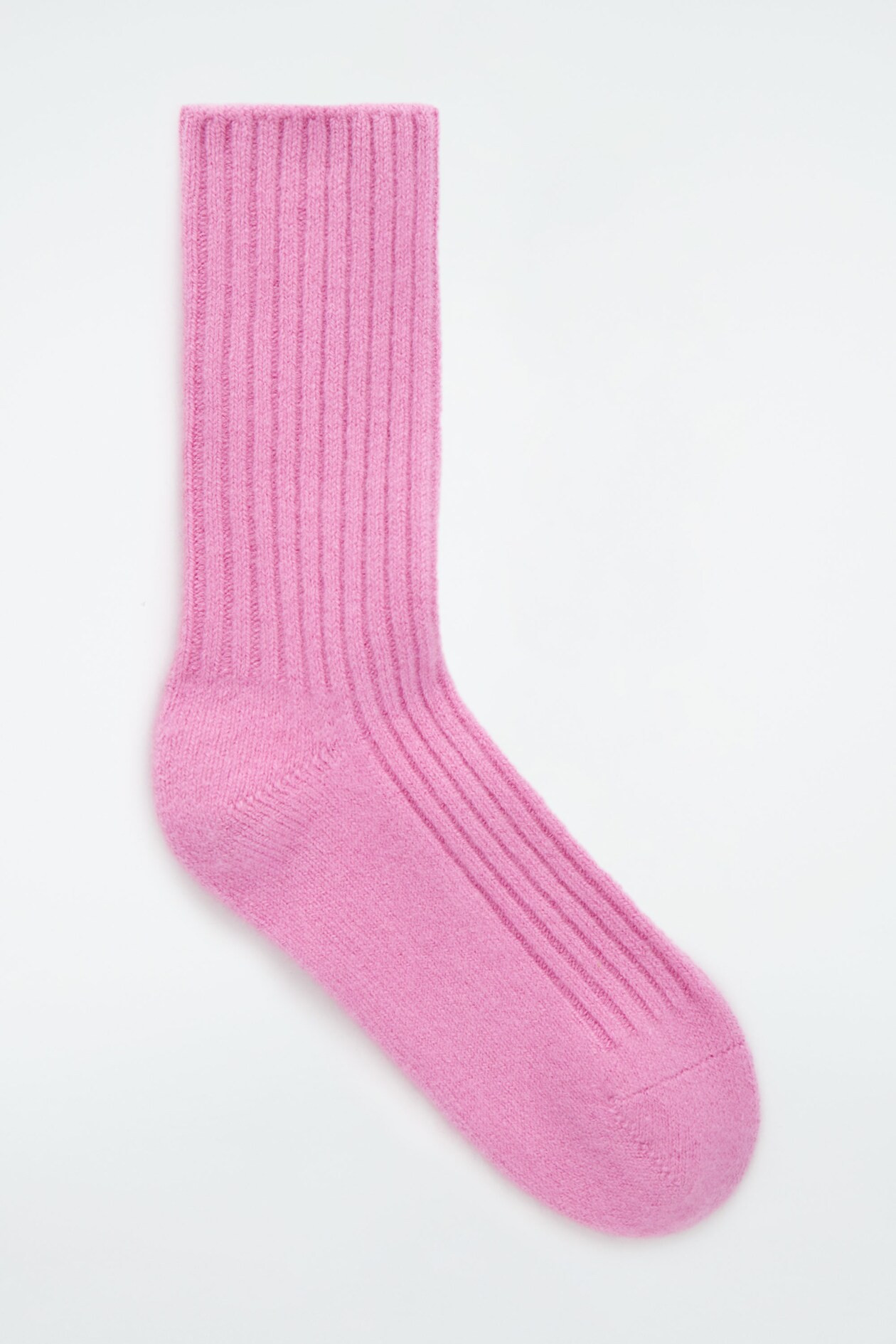 GERIPPTE KASCHMIRSOCKEN - ROSA | COS (EU)
