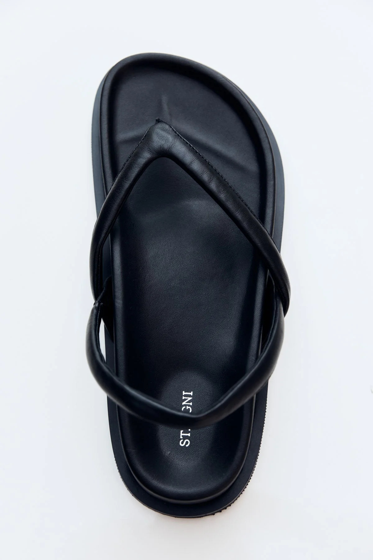Sling Back Thong Sandal - Black | St. Agni (US, UK, EU)
