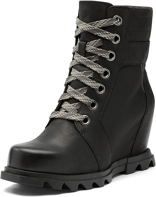 SOREL Women's Joan of Arctic Wedge III Lexie Boot — Waterproof Leather Wedge Boots | Amazon (US)