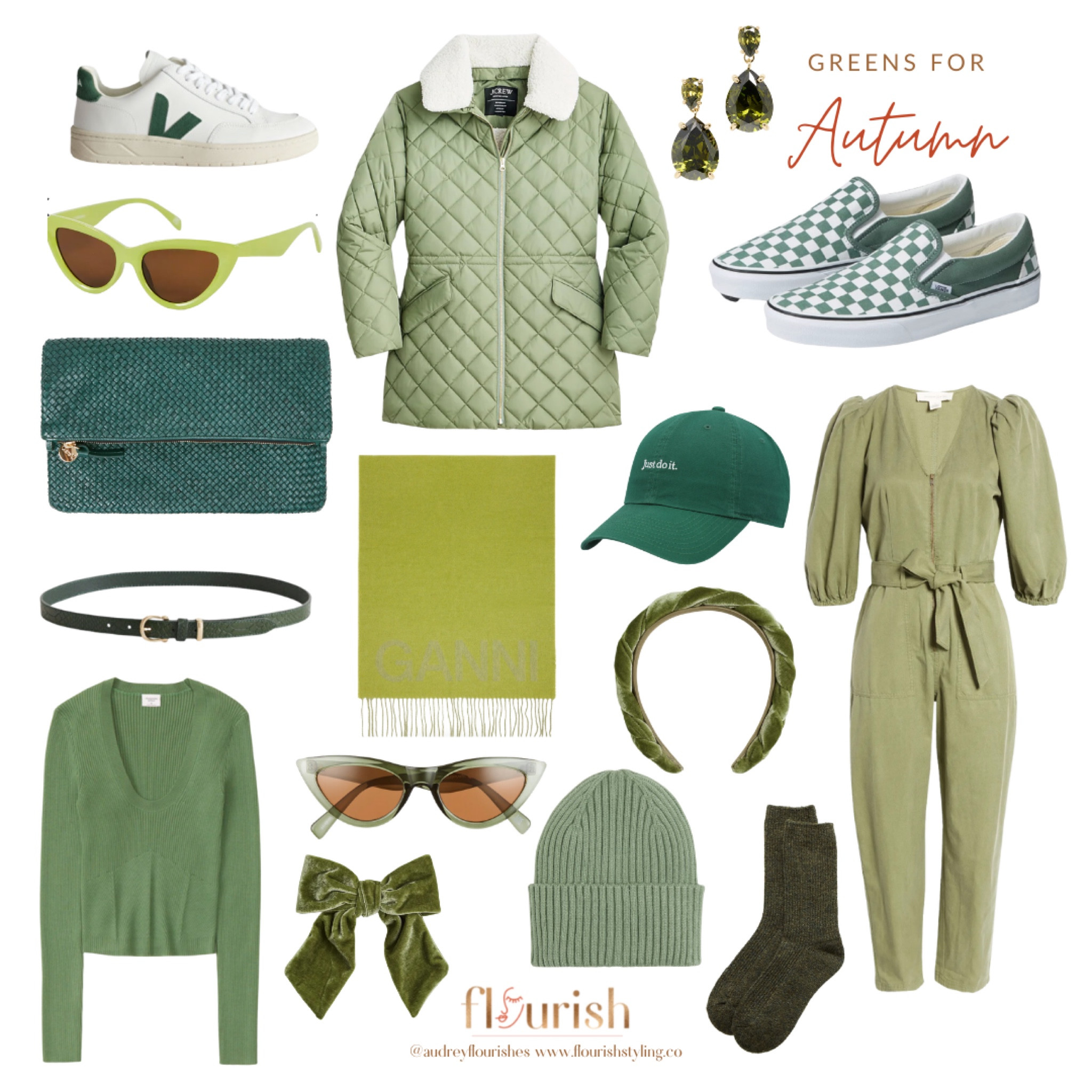 This fall and winter we are seeing the color green at a variety of retailers. For many of us, green can be intimidating to incorporate into our wardrobe. For starters, there is a wide range of shades, making it difficult to select the correct green garment. Autumns and Springs have many shades of greens to choose from, while Summers and Winters have a smaller, but very beautiful range of greens. Summer greens include soft, muted sage and mint greens, while Winter greens range from bright, neon greens to deep and rich evergreens. Unsure what greens are best for your season and how can incorporate them into your wardrobe? Shop our finds to eliminate the guesswork!




#LTKstyletip #LTKSeasonal