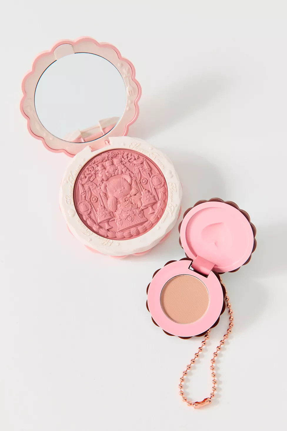 Flower Knows The Sweetie Bear Series Satin & Matte Blush Bag Charm Set | Urban Outfitters (US and RoW)