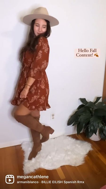 Amazon find | fall dress | neutral outfit | affordable fashion | otk boots | minimalist style

#LTKshoecrush #LTKSeasonal #LTKunder50