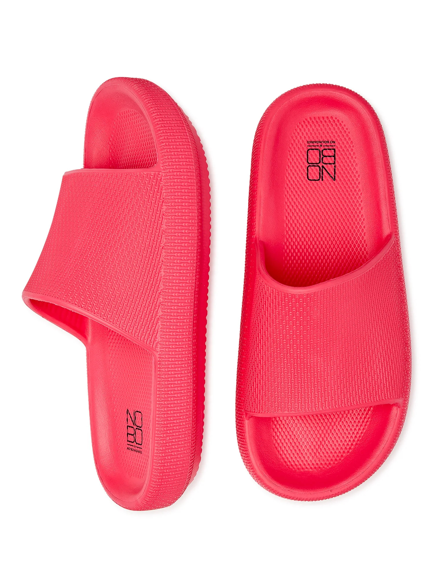 No Boundaries Women's Comfort Slide Sandals - Walmart.com | Walmart (US)