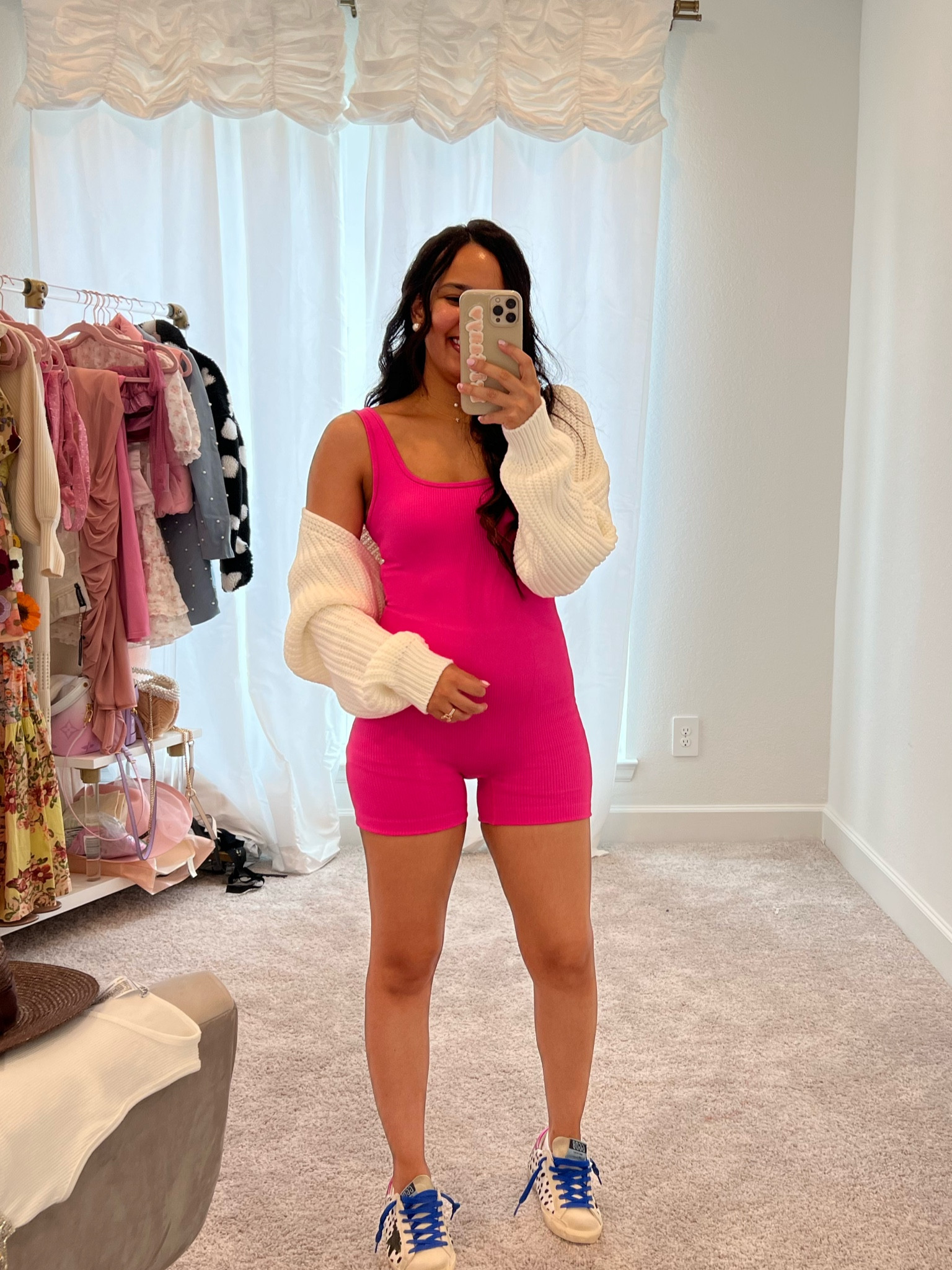 Onesie, bodysuit, pink bodysuit, athleisure, ribbed, shrug, amazon finds

#LTKunder100 #LTKsalealert #LTKunder50